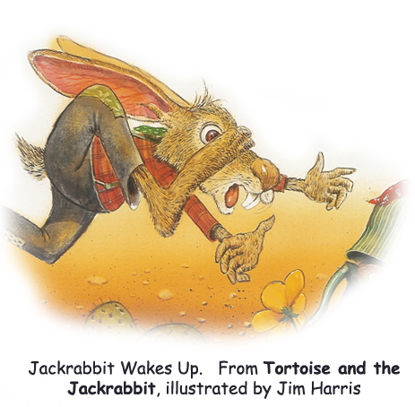 ‘Jackrabbit Wakes Up’ A little too late… as usual. Not exactly a fairytale ending for the desert braggart!